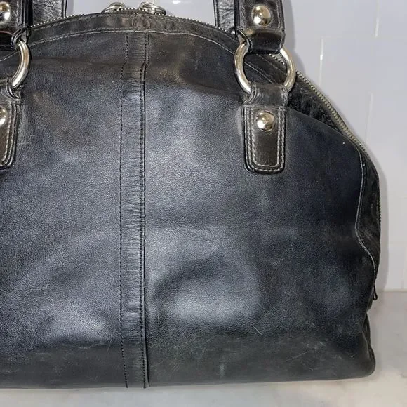 Coach Courtney Leather Dome Satchel Bag - Picture 5 of 16